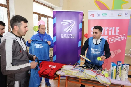 Şirvanda BWF-nin Shuttle Time layihəsi çərçivəsində badminton təlimləri keçirilib