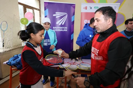 Şirvanda BWF-nin Shuttle Time layihəsi çərçivəsində badminton təlimləri keçirilib