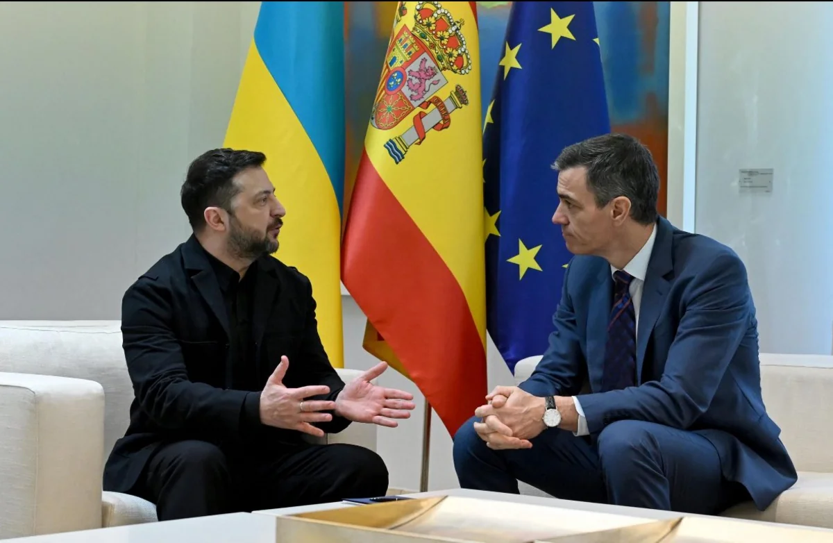 Zelenski və İspaniyanın Baş naziri Pedro Sançes bir sıra əməkdaşlıq sazişləri imzalayıblar