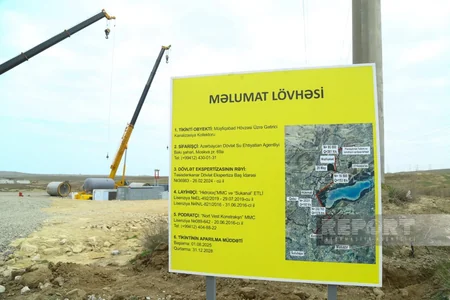 Bakı və Abşeronda yeni kanalizasiya kollektorlarının tikintisinə başlanılıb