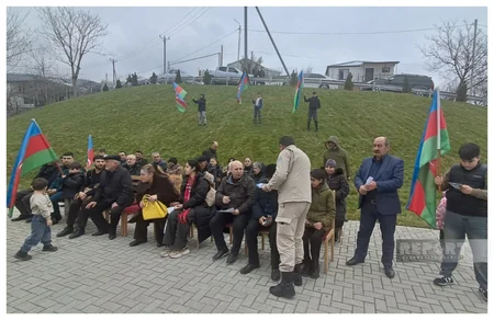 Xocalının Xanabad kəndinə köçürülən ailələrə mənzillərin açarları təqdim olunub - YENİLƏNİB