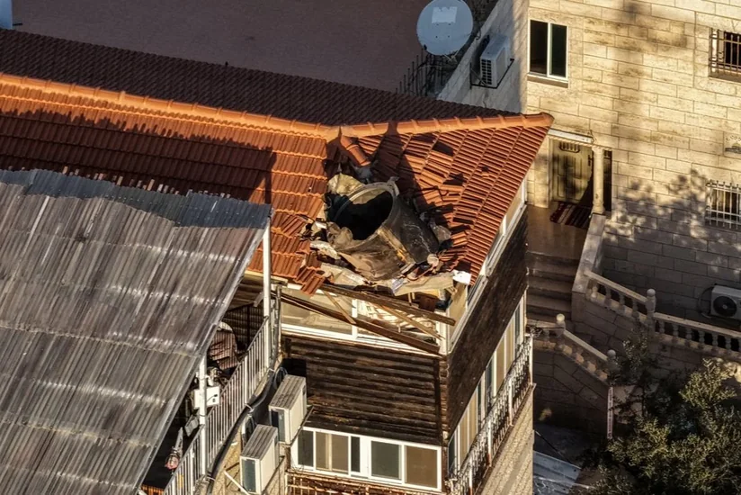 Обломок иранской ракеты упал в Старом городе Иерусалима