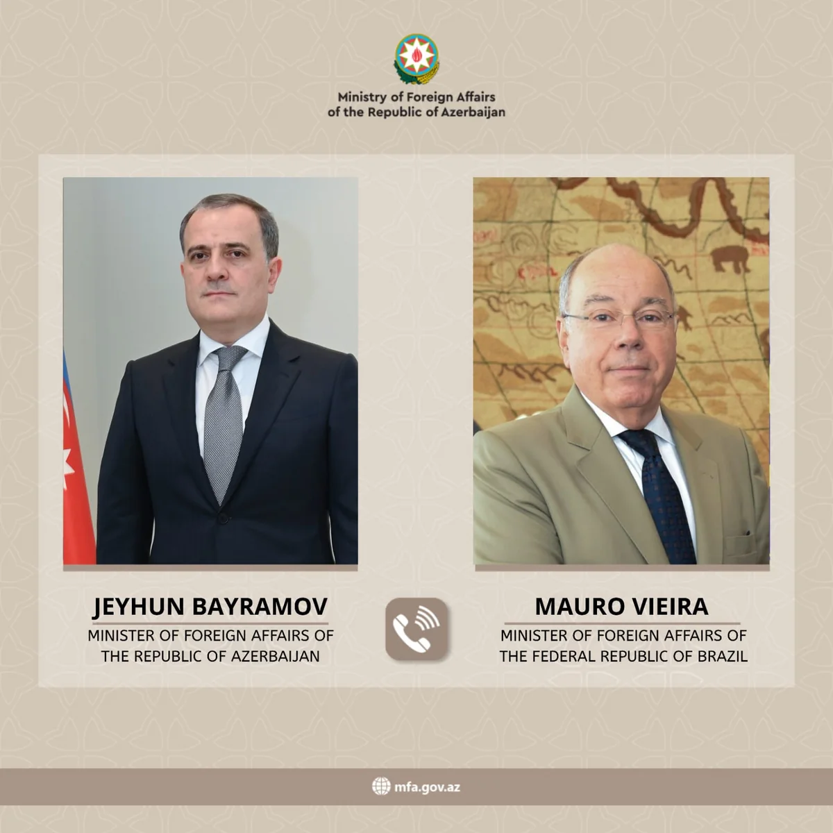 Brazilian FM thanks Azerbaijan for helping evacuate citizens from Iran