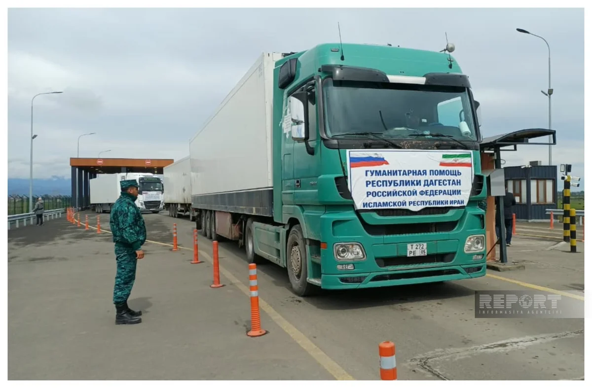 Another Russian humanitarian aid convoy heads to Iran via Azerbaijan