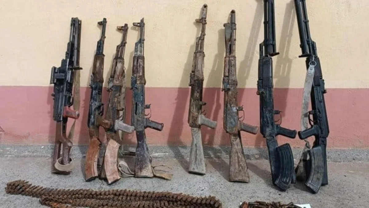 Ötən gün ölkədə 8 avtomat, 2 pulemyot və digər silah-sursatlar aşkarlanıb