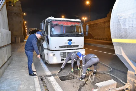 ADSEA intensiv yağışlarla əlaqədar gücləndirilmiş iş rejimində çalışır