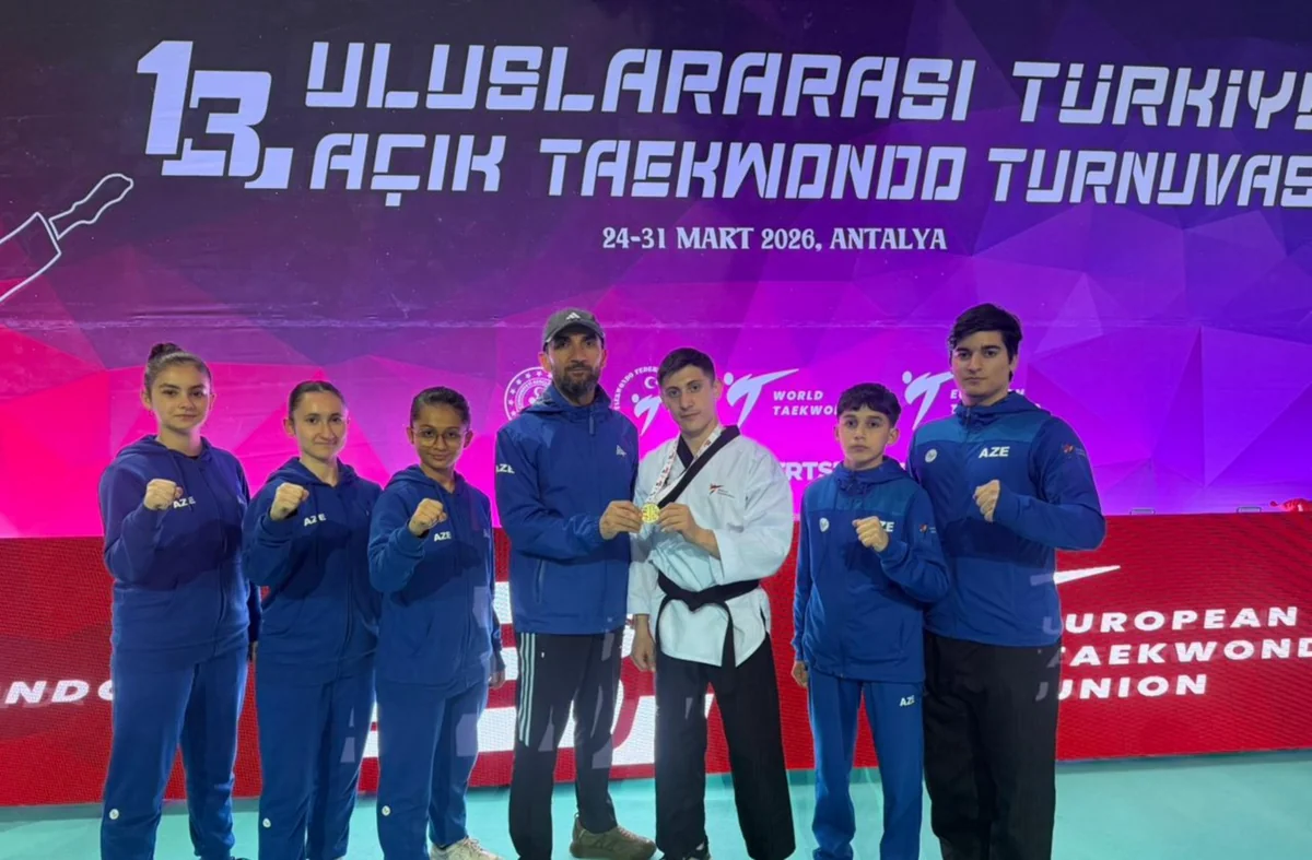 Azərbaycan taekvondoçusu Hüseyn Novruzov Türkiye Opendə qızıl medal qazanıb
