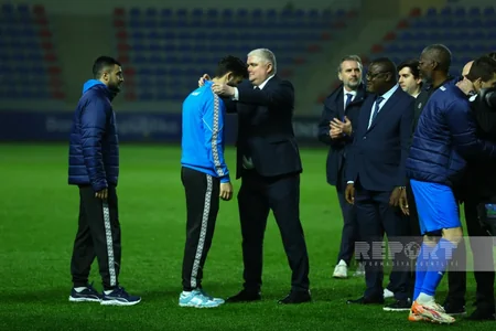 Futbol üzrə Azərbaycan millisi mükafatlandırılıb