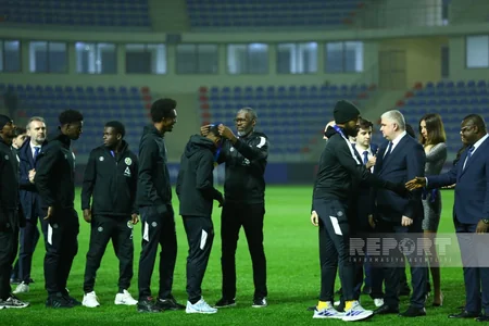 Futbol üzrə Azərbaycan millisi mükafatlandırılıb