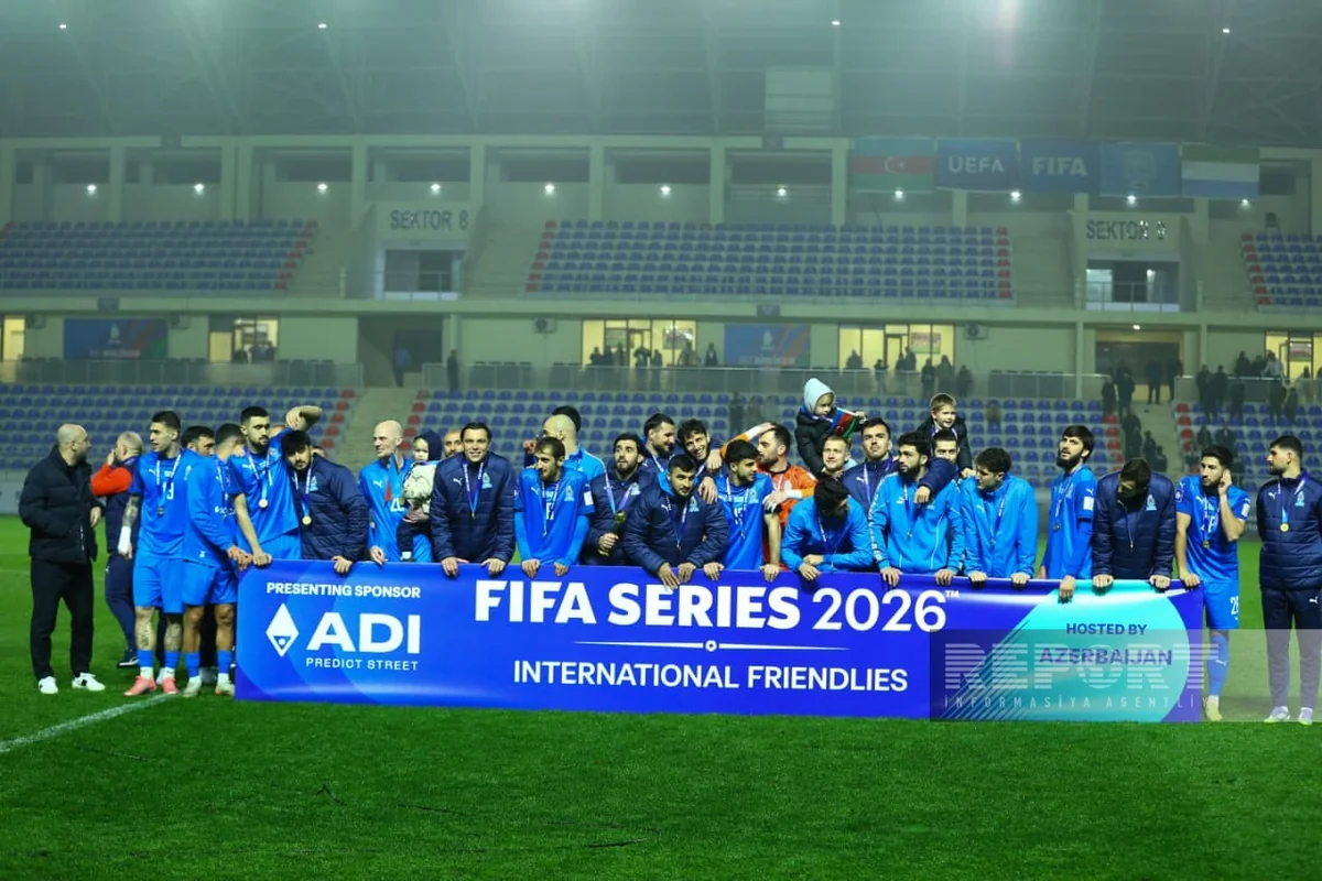 Futbol üzrə Azərbaycan millisi mükafatlandırılıb