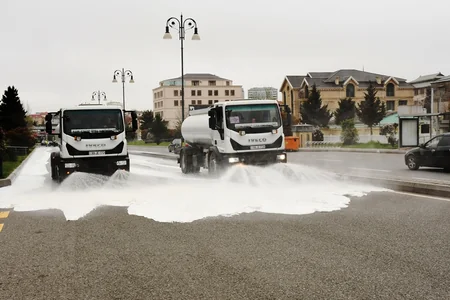 Güclü yağışdan sonra Bakıda genişmiqyaslı daxili iməcilik keçirilib