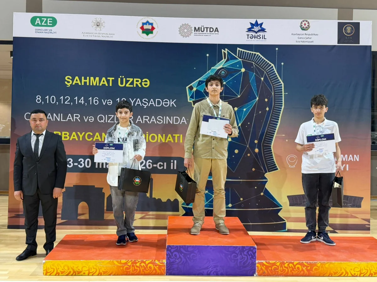 Yeniyetmələr arasında şahmat üzrə Azərbaycan çempionatına yekun vurulub