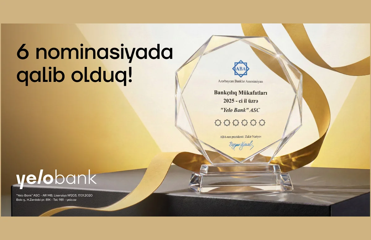 Yelo Bank 6 nominasiya üzrə qalib seçildi