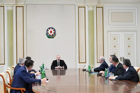 President Ilham Aliyev receives participants of meeting of heads of government of OTS member states - UPDATED