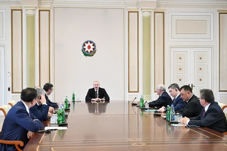 President Ilham Aliyev receives participants of meeting of heads of government of OTS member states - UPDATED