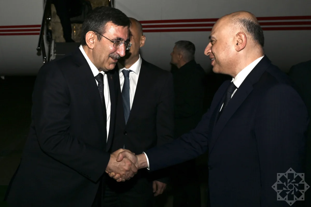 Turkish VP Cevdet Yilmaz arrives in Azerbaijan