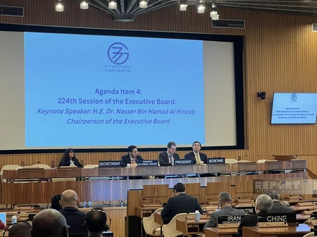 Parisdə Azərbaycanın sədrliyi ilə G-77 və Çin Qrupunun plenar iclası keçirilib