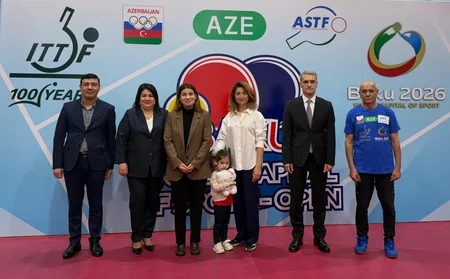 Stolüstü tennisçilər Baku Open turnirində bacarıqlarını göstərirlər