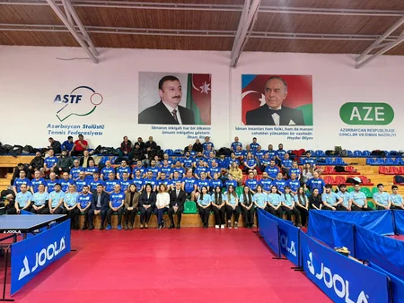 Stolüstü tennisçilər Baku Open turnirində bacarıqlarını göstərirlər