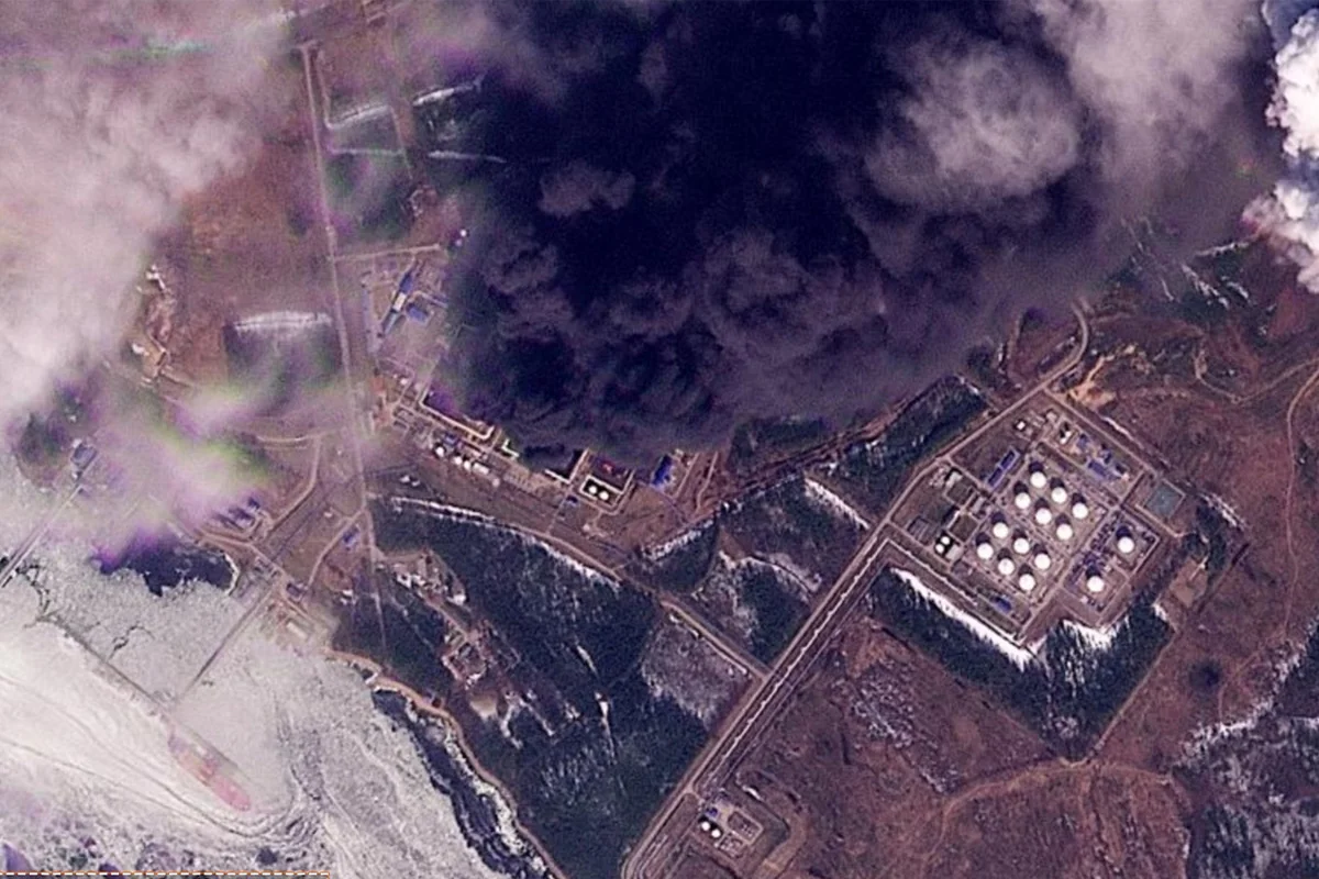 Ukrainian drone damages section of oil pipeline near Primorsk Port