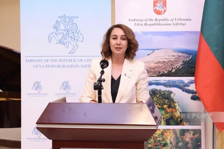 Bakıda Litvadakı ukraynalı müharibə qaçqınlarına həsr olunmuş sərgi açılıb