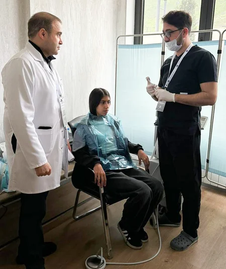 Ağdərədə ilk dəfə portativ stomatoloji qurğu tətbiq edilib