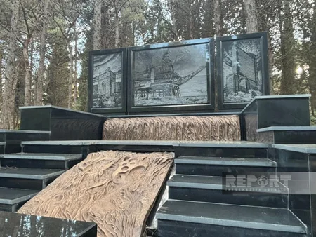 Xalq rəssamı Tahir Salahovun qəbirüstü abidəsi ucaldılıb