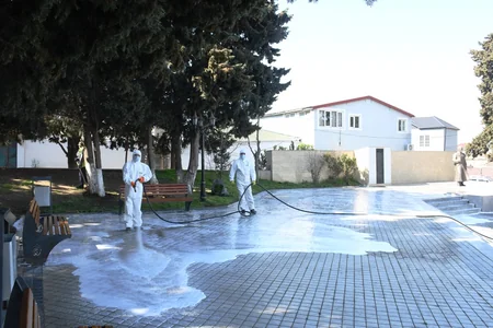 Bakı qəsəbələrinin küçələri yuyulub, əsaslı təmizlik işləri görülüb