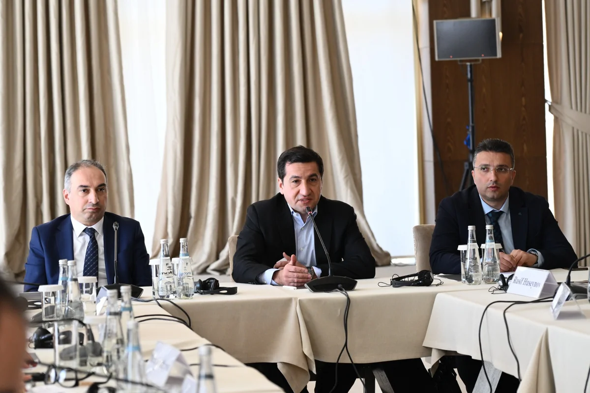 Hikmat Hajiyev meets with Azerbaijani and Armenian civil society representatives in Gabala