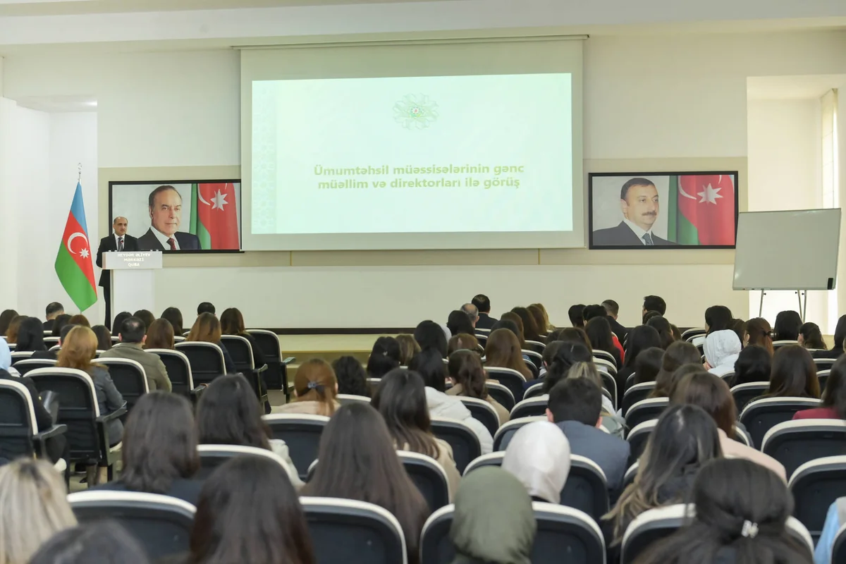 Qubada pedaqoji heyətlə görüş keçirilib