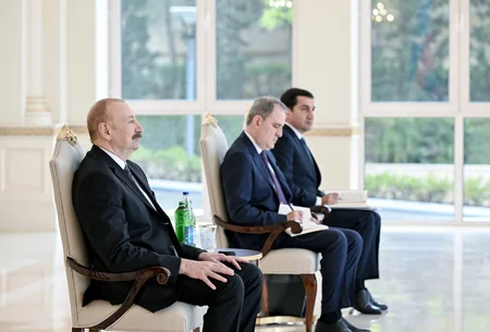 İlham Əliyev Esvatininin Azərbaycana yeni təyin olunmuş səfirini qəbul edib