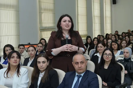 Qubada pedaqoji heyətlə görüş keçirilib
