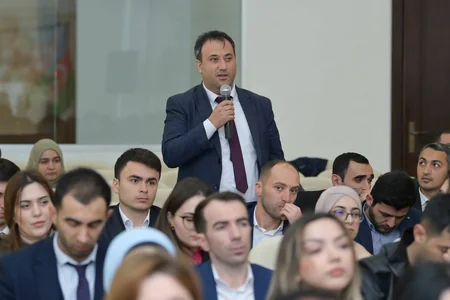 Qubada pedaqoji heyətlə görüş keçirilib