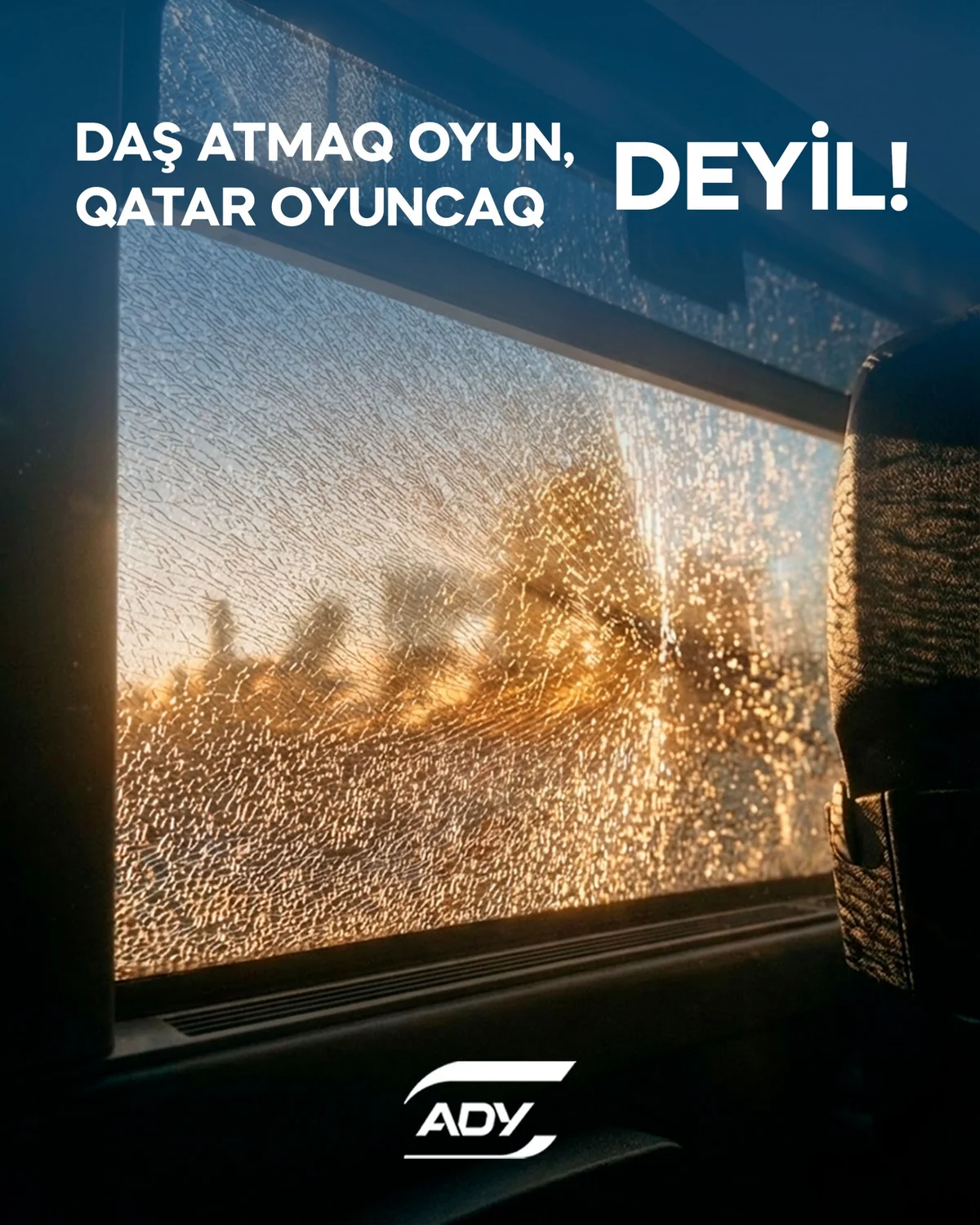 ADY: Hərəkətdə olan sərnişin və yük qatarlarına I rübdə 18 dəfə daş atılıb