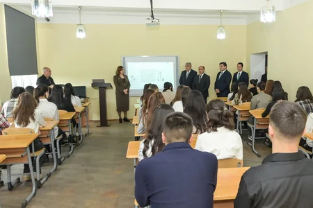 Qubada pedaqoji heyətlə görüş keçirilib