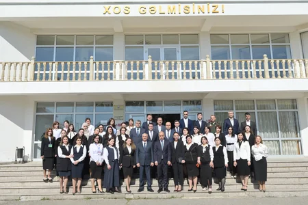 Emin Əmrullayev Qusarda məktəbdə olub, tapşırıqlar verib