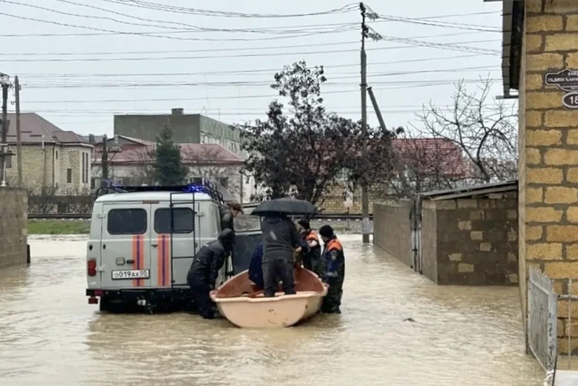 Rusiya FHN: Dağıstanda 117 yaşayış evi hələ də su altındadır