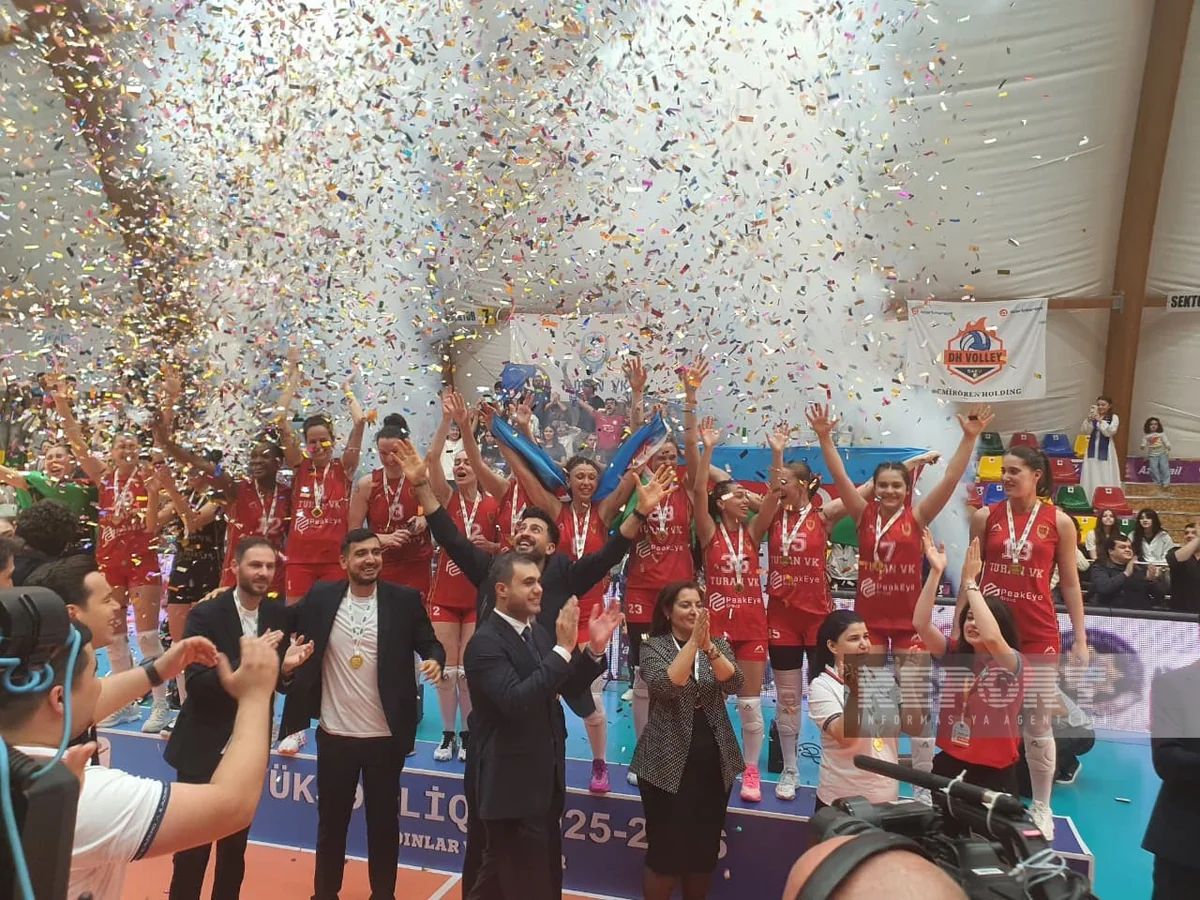 Qadın voleybolçular arasında Azərbaycan Yüksək Liqasının mükafatlandırma mərasimi keçirilib