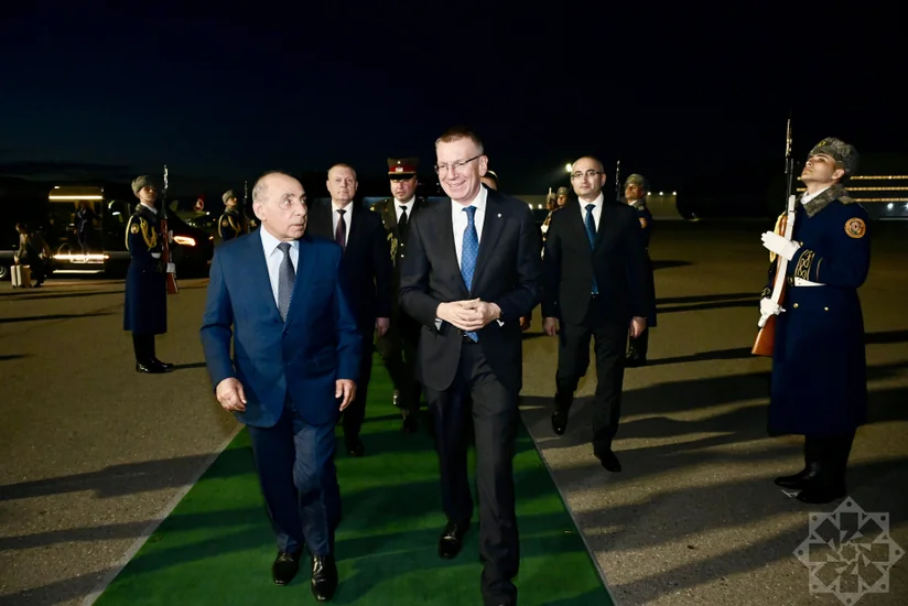 Latvian president arrives in Azerbaijan for official visit