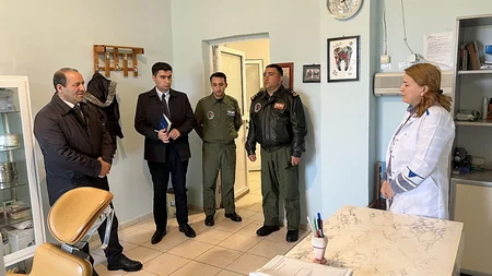 Ombudsman Aparatının nümayəndələri HHQ-nin hərbi hissəsində olublar