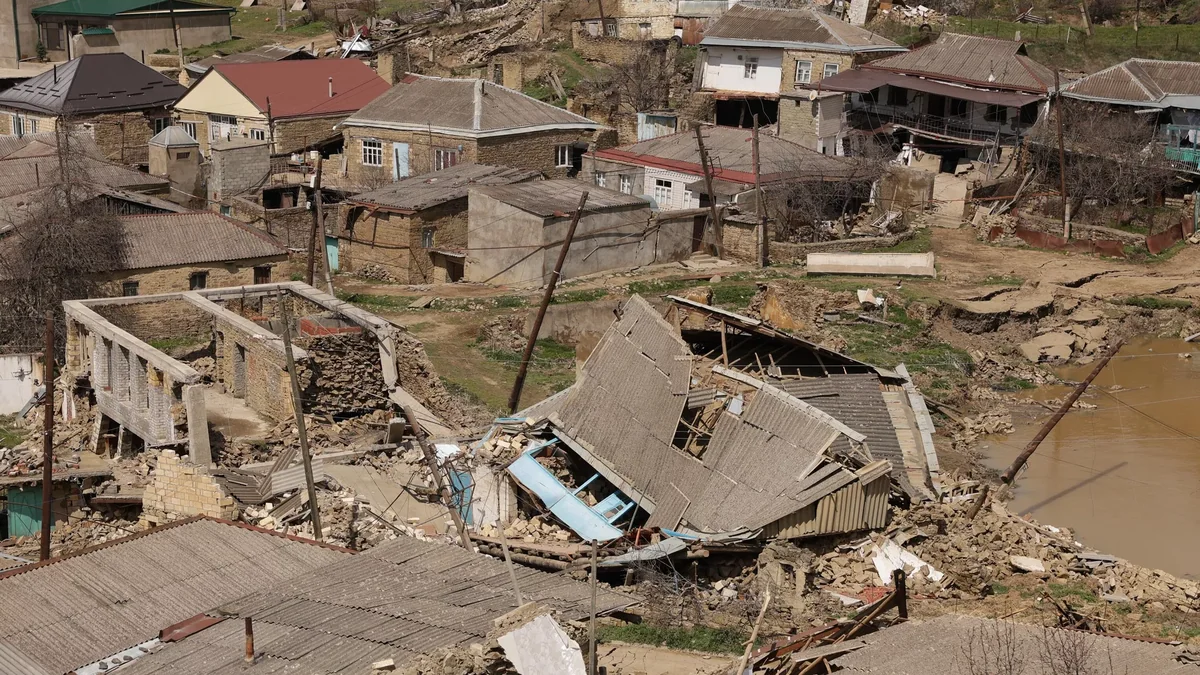 Dağıstanda sürüşmə nəticəsində 3 mindən çox insan qazsız qalıb