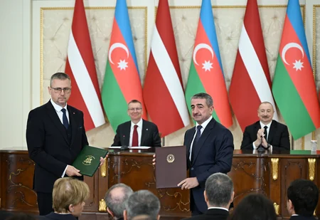 Azerbaijan–Latvia documents exchanged