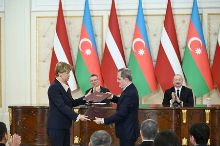 Azerbaijan–Latvia documents exchanged