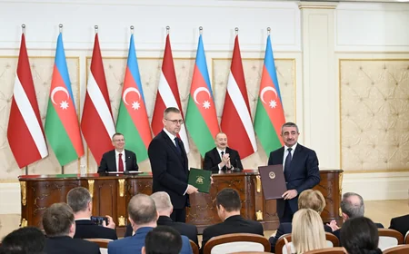 Azerbaijan–Latvia documents exchanged