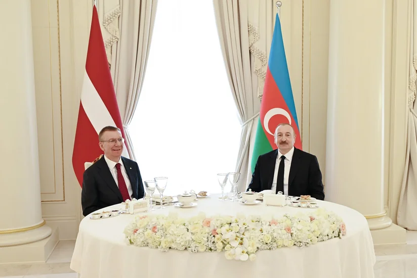 Official luncheon hosted in honor of Latvian President