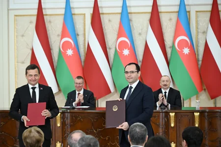 Azerbaijan–Latvia documents exchanged