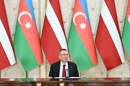 Ильхам Алиев и Эдгарс Ринкевичс выступили с заявлениями для прессы - ОБНОВЛЕНО