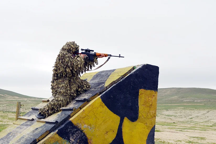 Azərbaycan Ordusunda Ən yaxşı snayper adı uğrunda yarış keçirilib