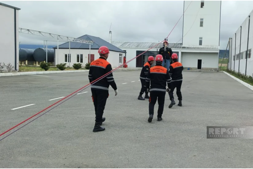 FHN Siyəzəndə kompleks mülki müdafiə təlimi keçirib