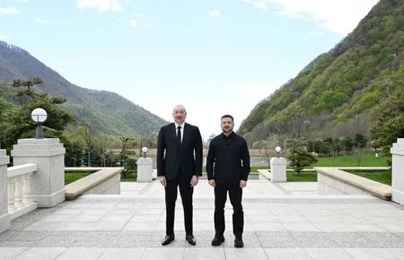 Azərbaycan və Ukrayna prezidentləri mətbuata bəyanatlarla çıxış ediblər - YENİLƏNİB